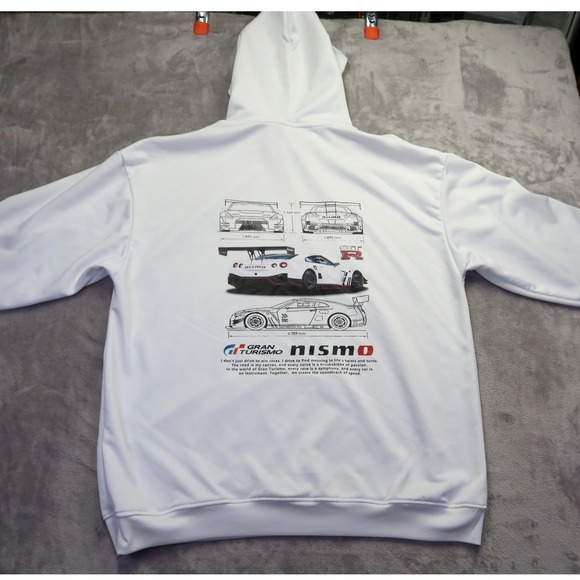 Nismo Nissan GT-R Gran Turismo Hoodie Men's 3XL GTR Racing‎ Hooded Sweatshirt